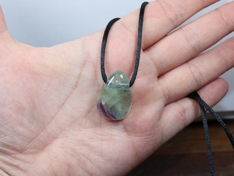 Fluorite on cord