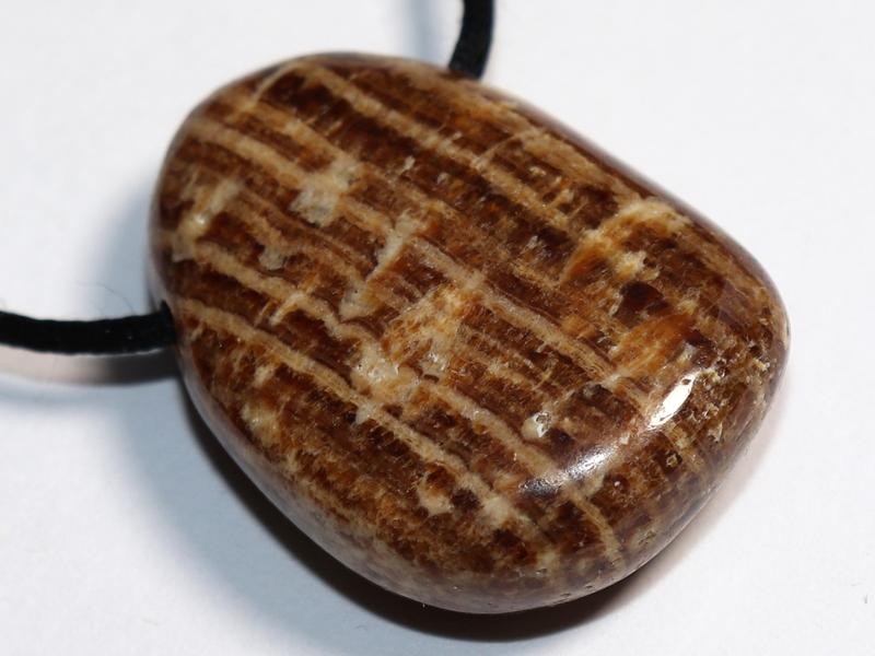 Aragonite on cord