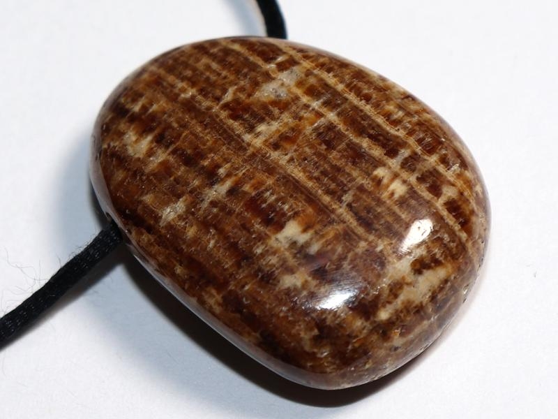 Aragonite on cord