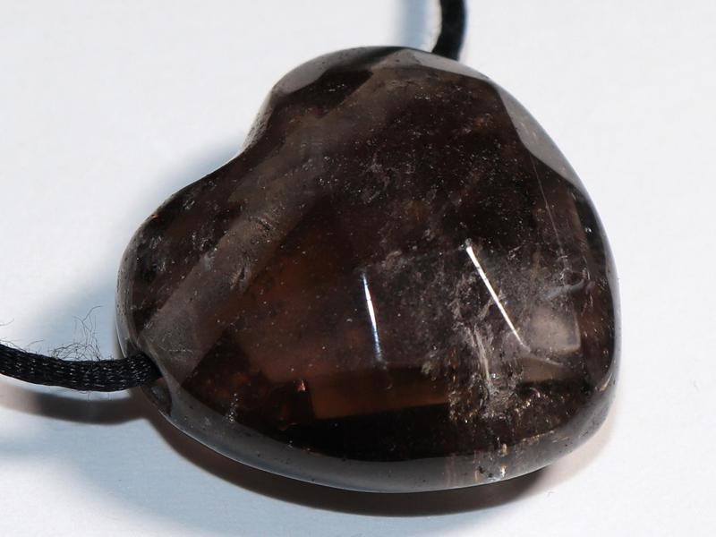 Smoky quartz on cord