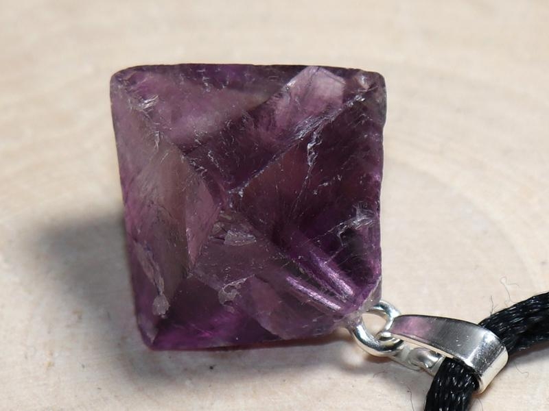 Fluorite on cord